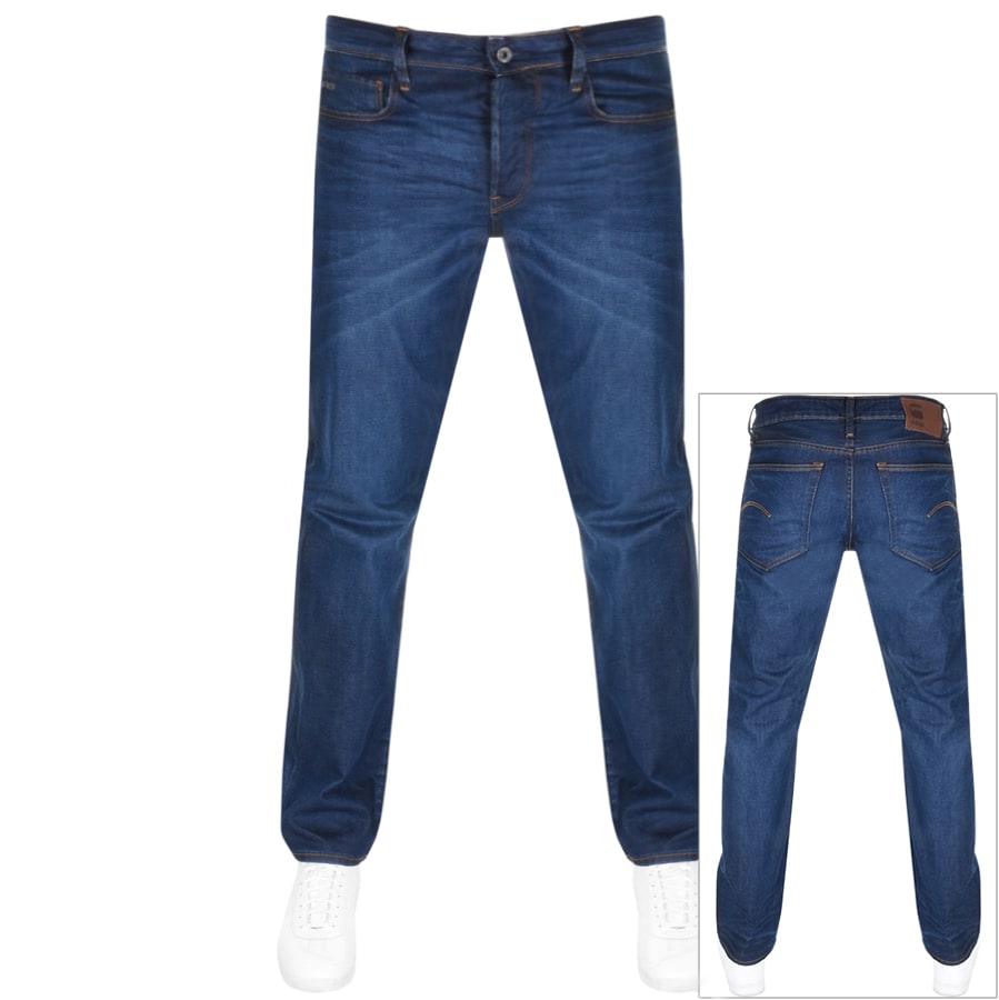 Alternative Image for ProductG Star Raw 3301 Straight Jeans Blue1